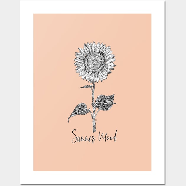 Sunflower - Summer Mood. Wall Art by FanitsaArt